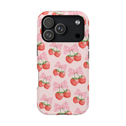 Strawberry Bows iPhone Case