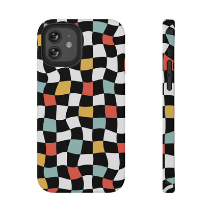 Retro Check iPhone Case