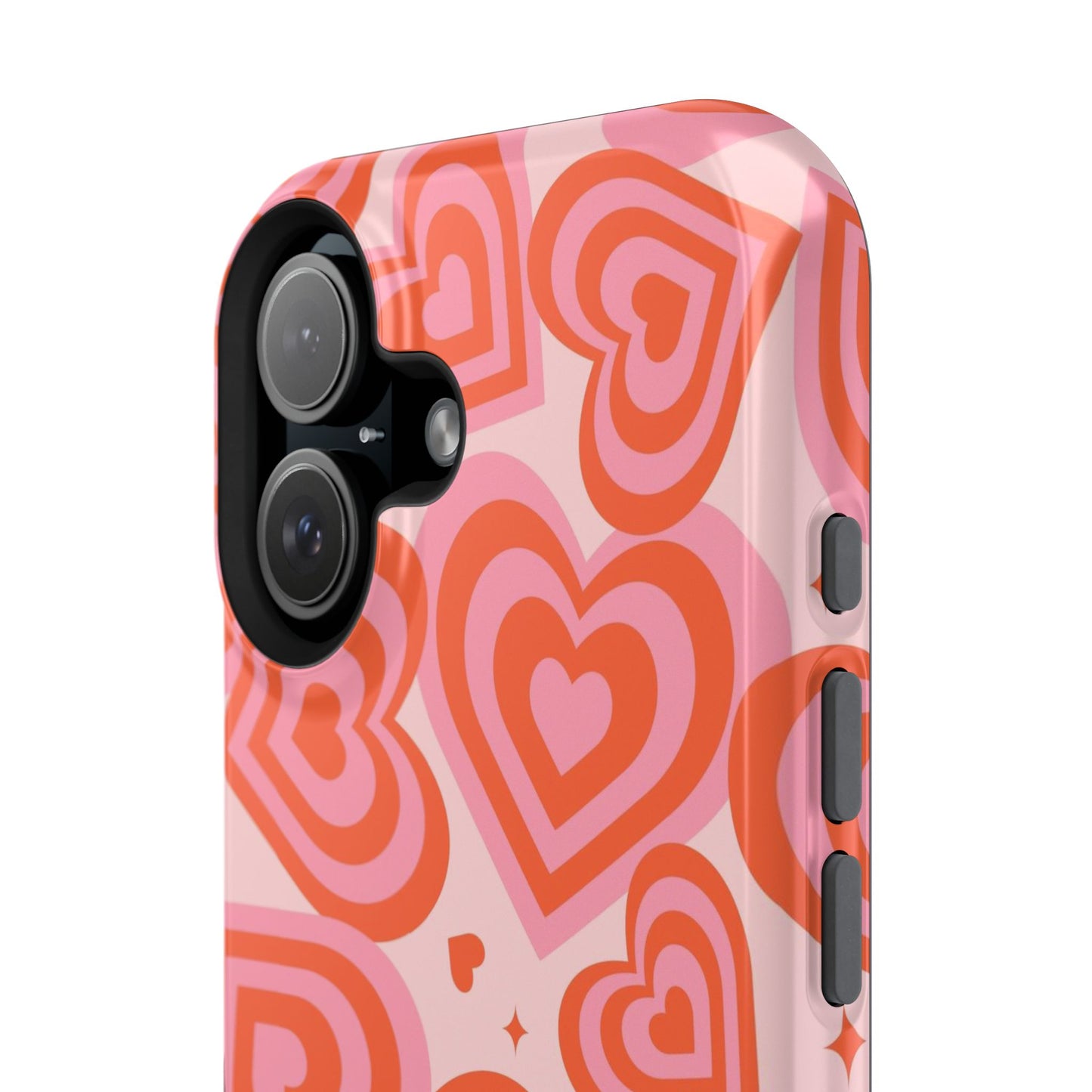 Pink & Red Hearts iPhone Case