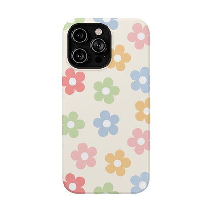 Preppy Retro Flowers iPhone Case