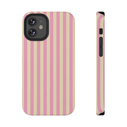 Lemon Sugar Stripes iPhone Case