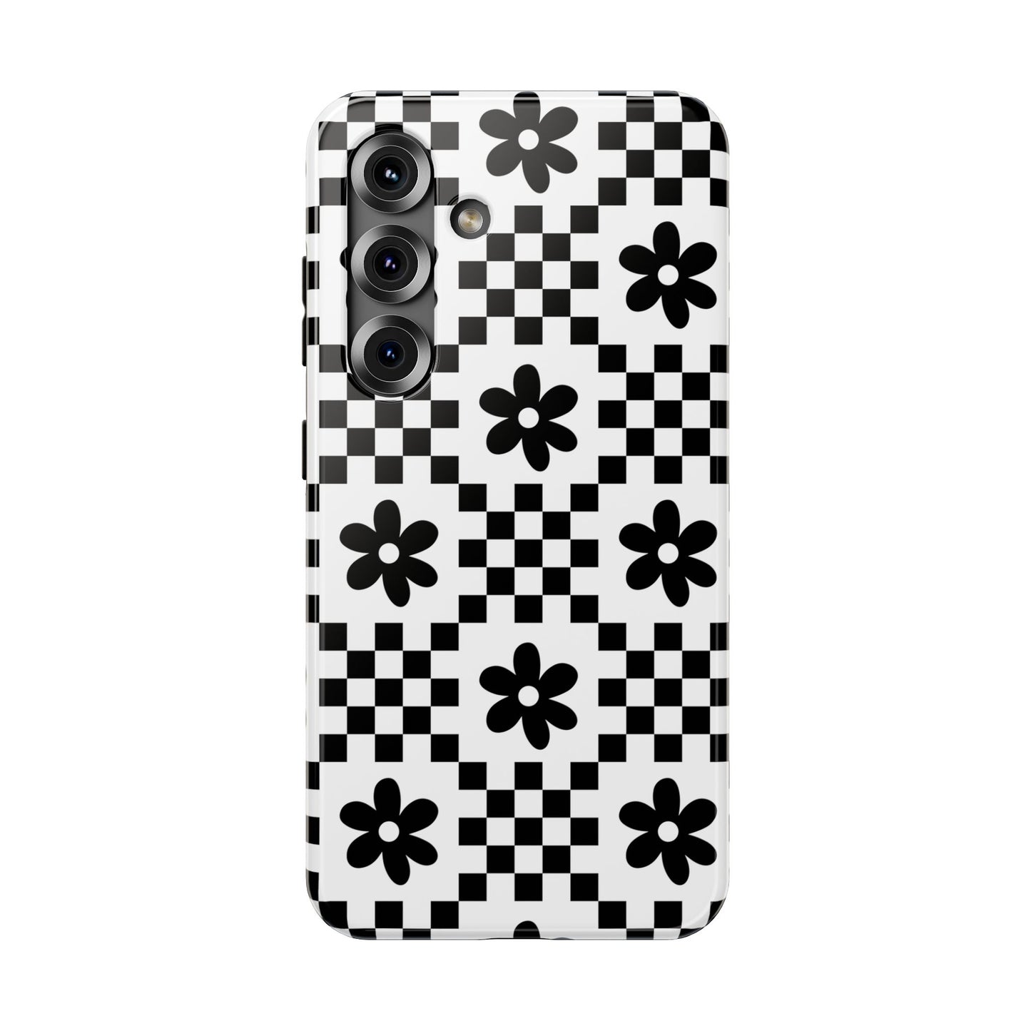 Monochrome Daisy Samsung Case