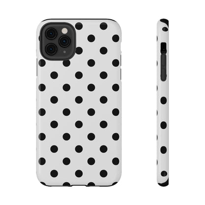 Black Polka Dots iPhone Case