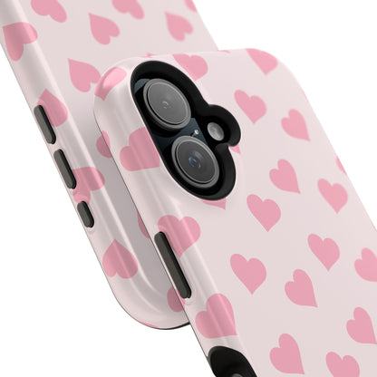 Pink Heart Mania iPhone Case
