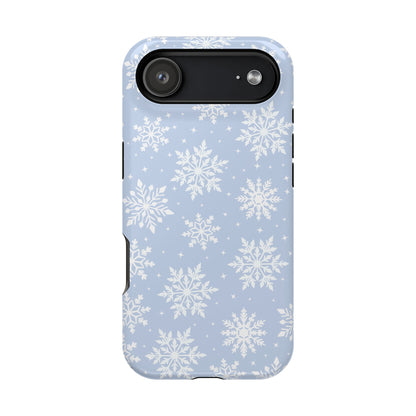 Blue Snowflakes iPhone Case