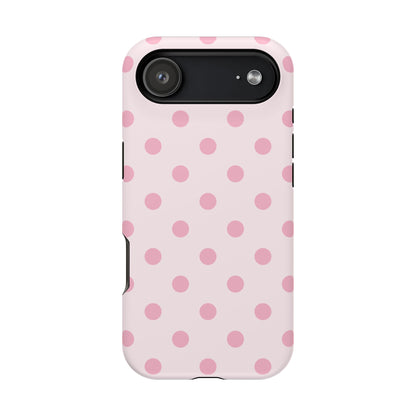 Pink Sprinkles Polka Dots iPhone Case