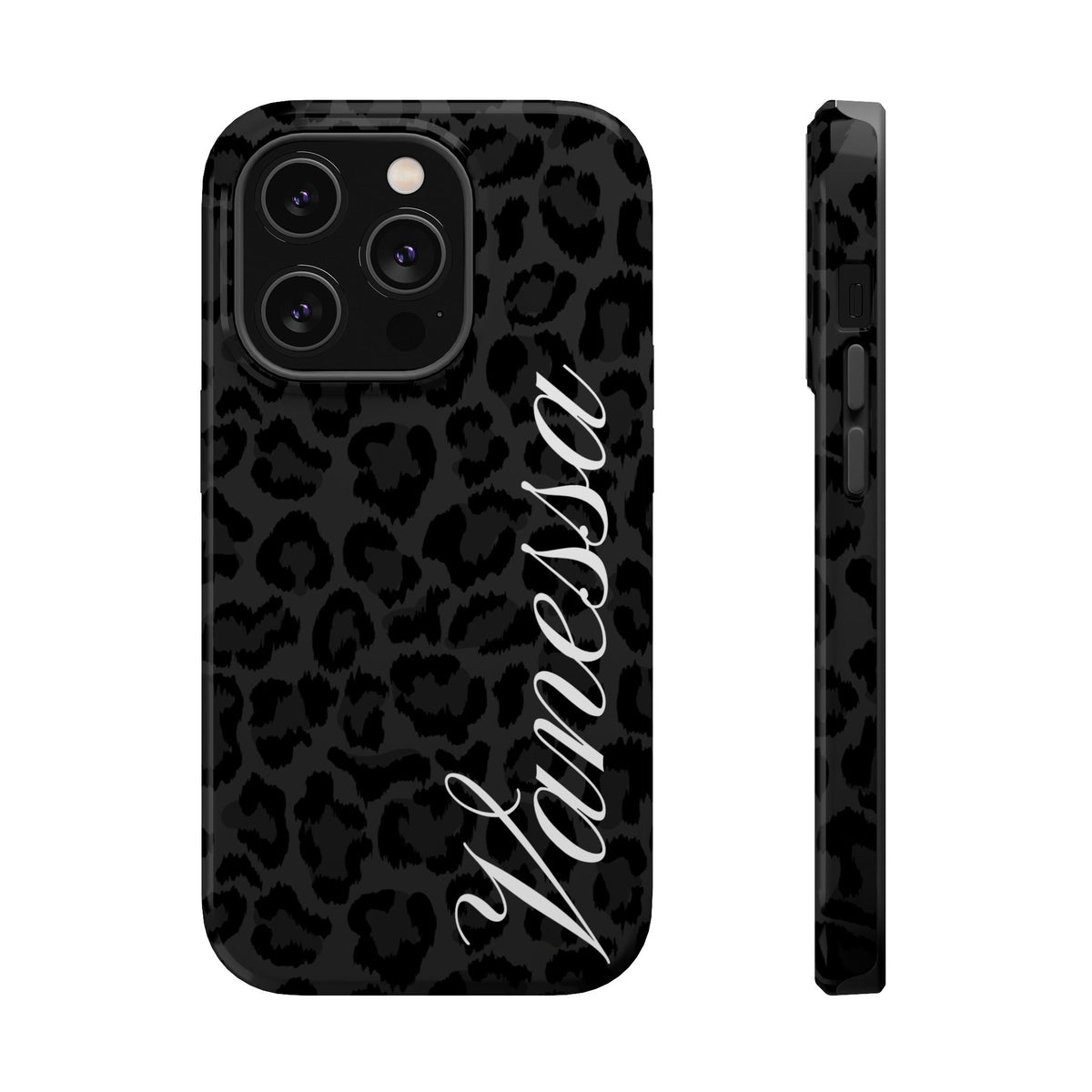 Custom Black Leopard iPhone Case