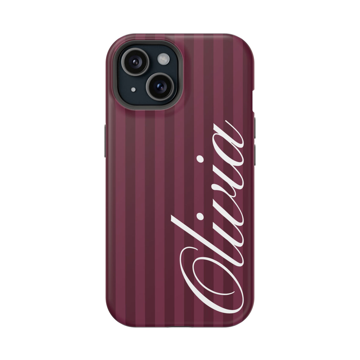 Custom Plum Stripes iPhone Case