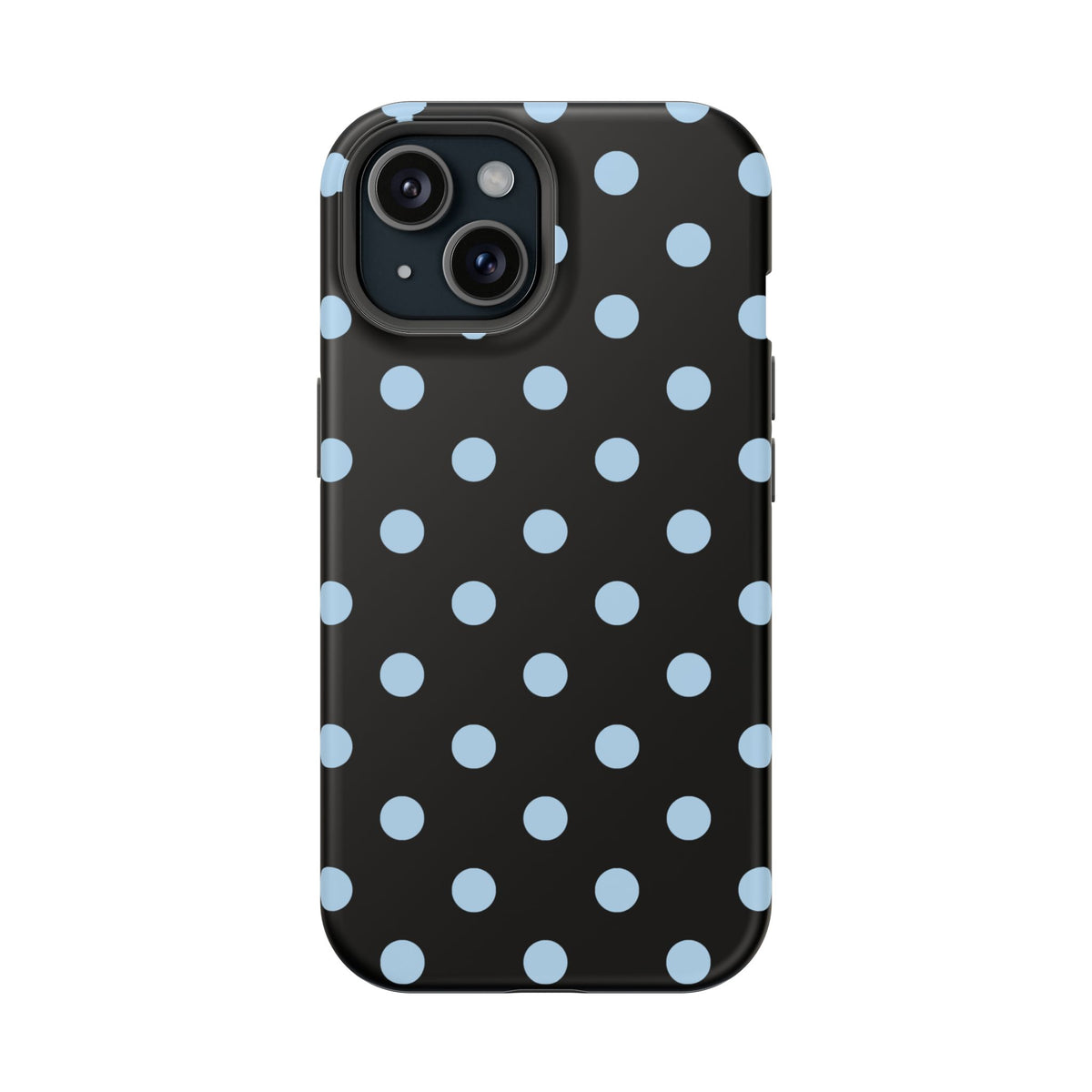 Blue Velvet Polka Dots iPhone Case