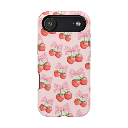 Strawberry Bows iPhone Case