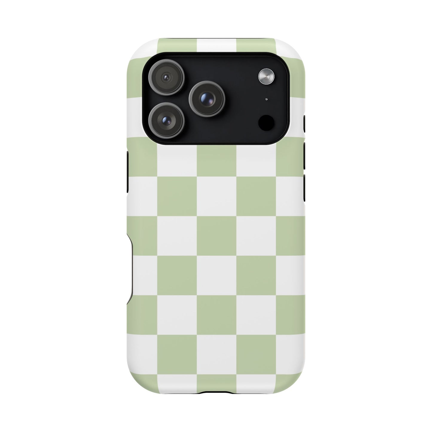 Pastel Green Checkered iPhone Case