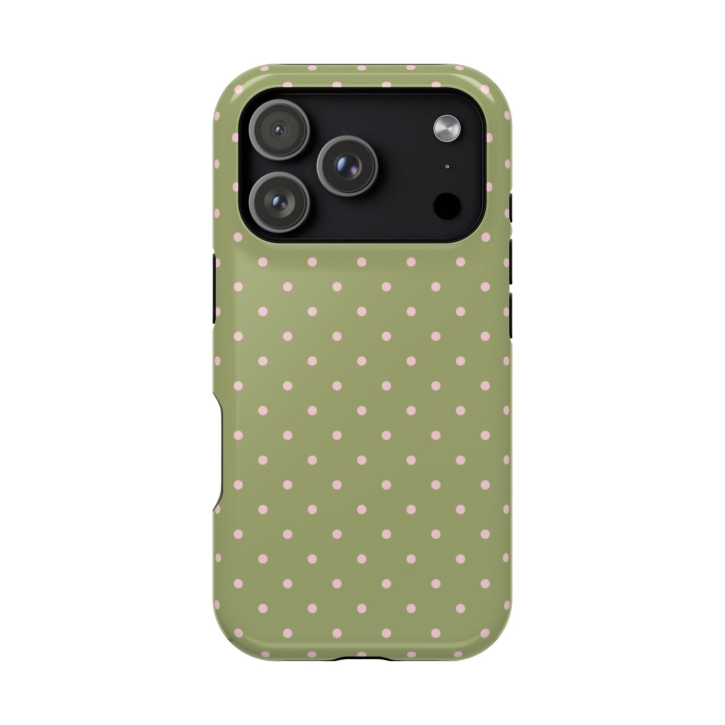Pink Matcha Mini Dots iPhone Case