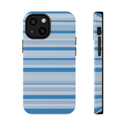 Blue Candy Stripes iPhone Case