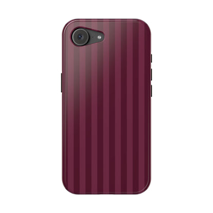 Plum Stripes iPhone Case