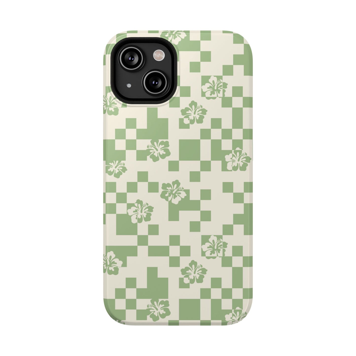 Green Hibiscus iPhone Case