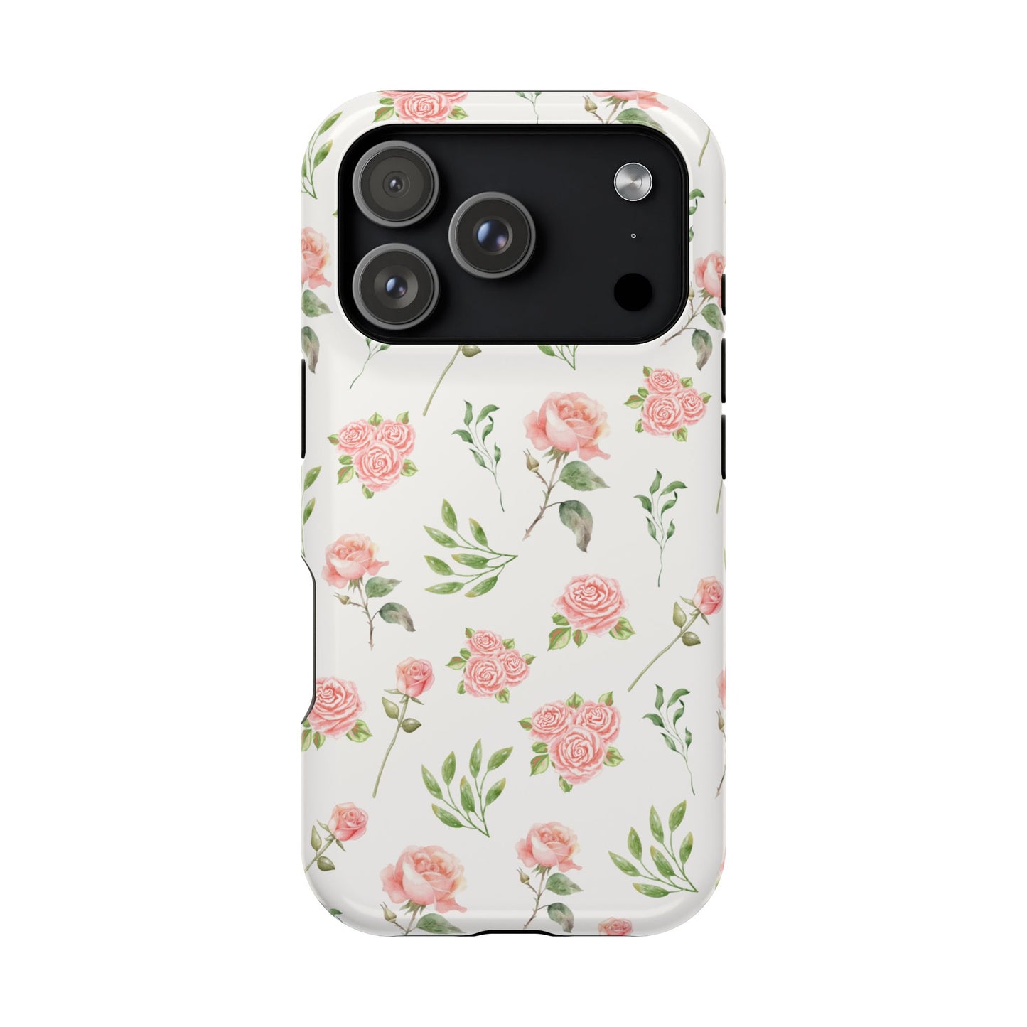 Pink Vintage Roses iPhone Case