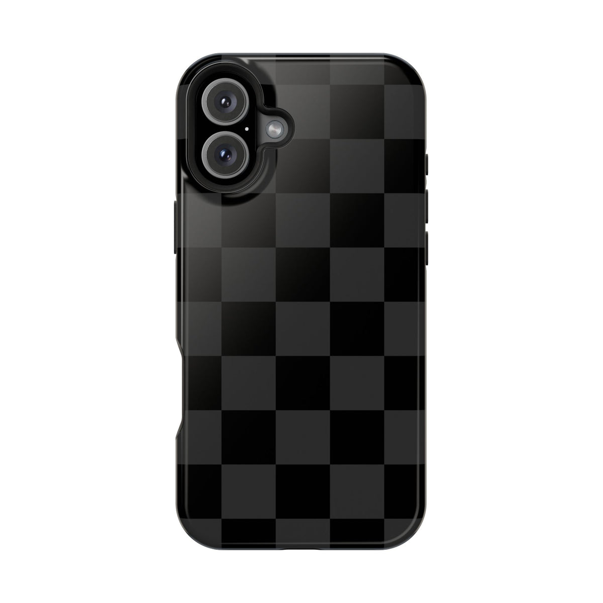 Black Checkered iPhone Case