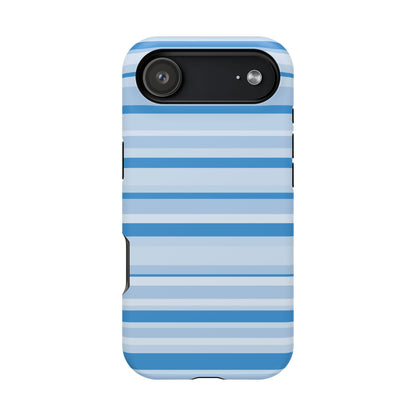 Blue Candy Stripes iPhone Case