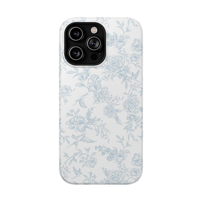 French Blue Toile iPhone Case
