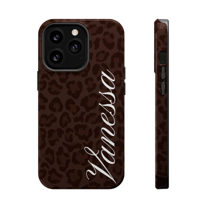 Custom Mocha Leopard iPhone Case