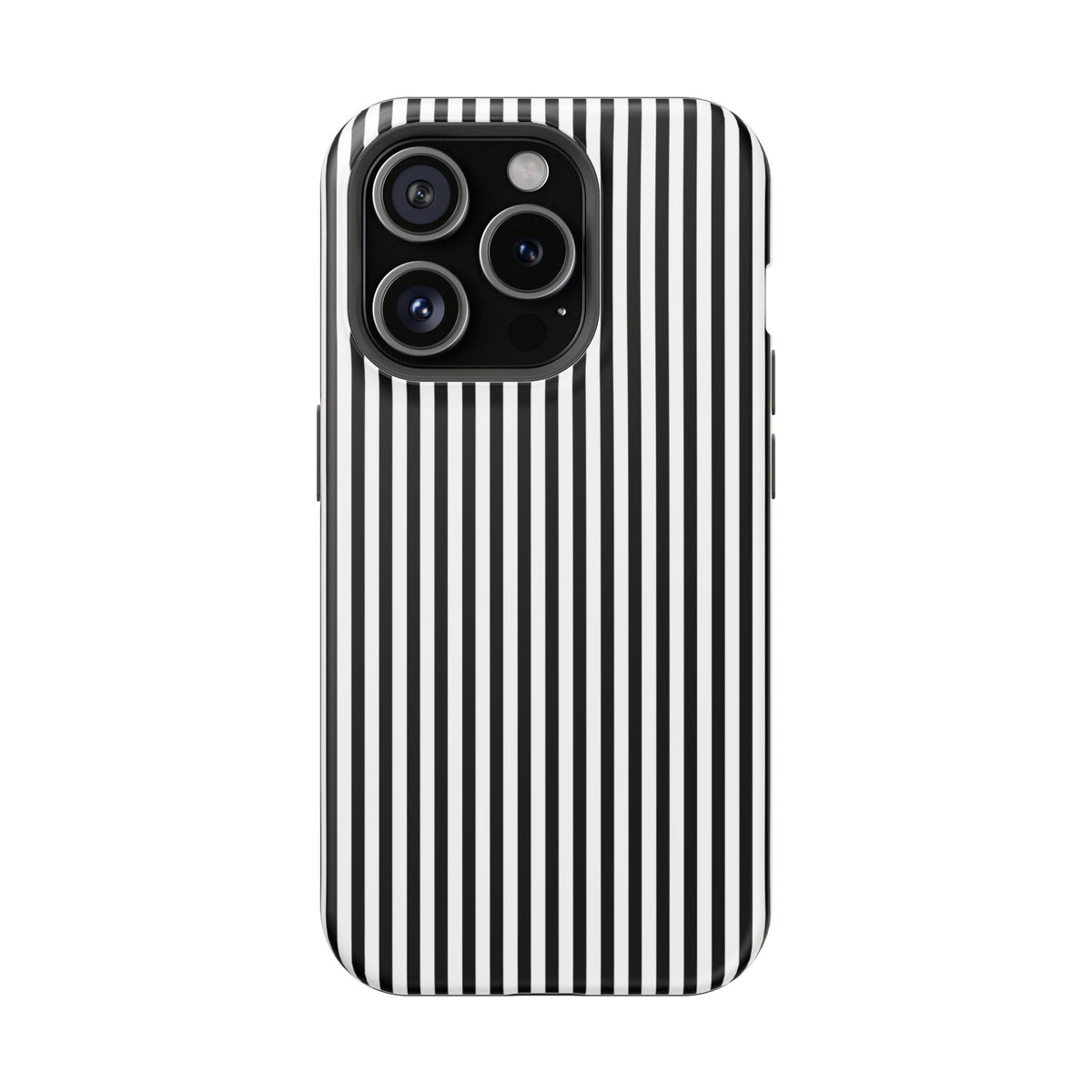 Black Pinstripes iPhone Case