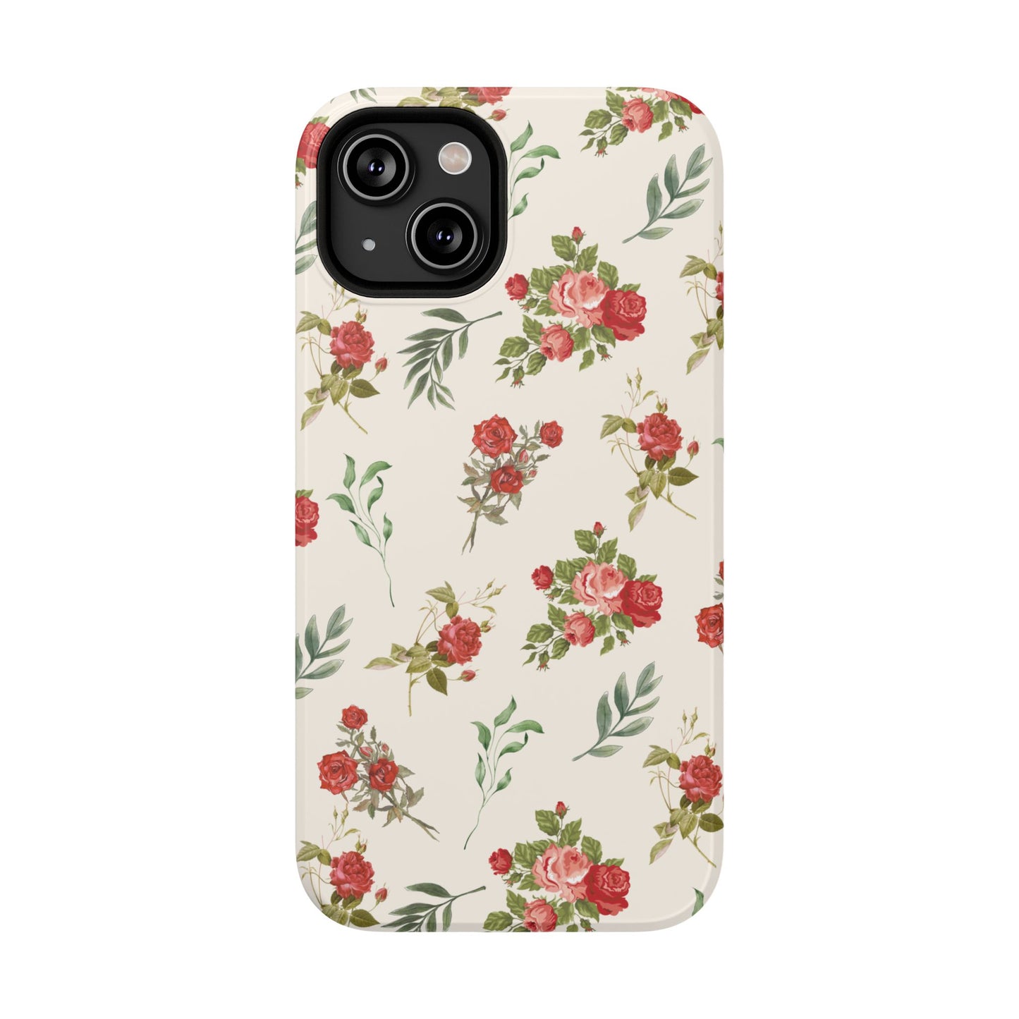 Red Vintage Roses iPhone Case