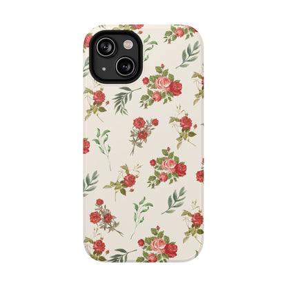 Red Vintage Roses iPhone Case
