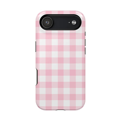 Pink Gingham iPhone Case