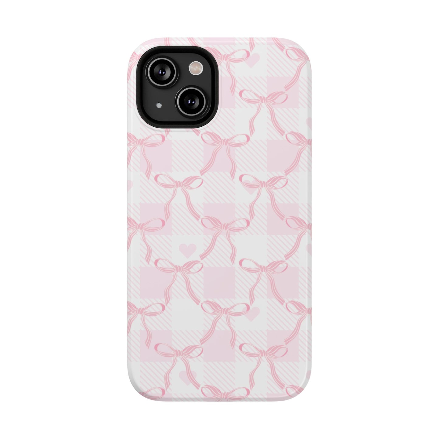 Pink Ribbon Bows iPhone Case