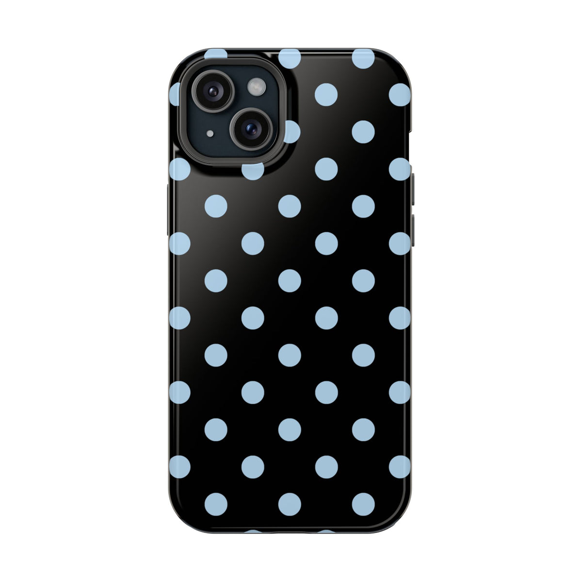 Blue Velvet Polka Dots iPhone Case