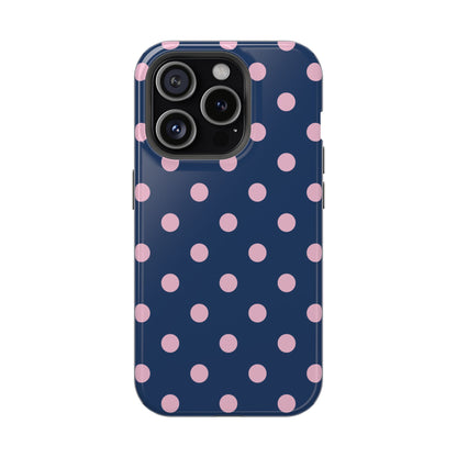 Periwinkle Polka Dots iPhone Case