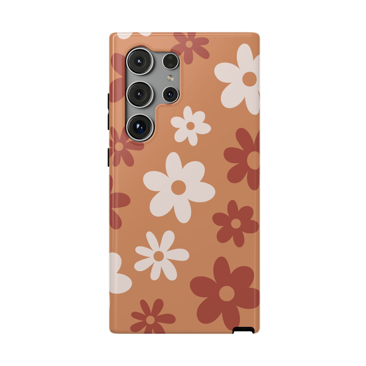 Brown Flower Power Samsung Case