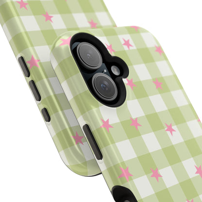 Lucky Star Gingham iPhone Case