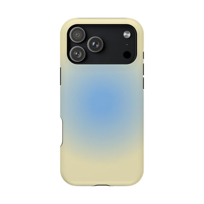 Blue & Yellow Aura iPhone Case