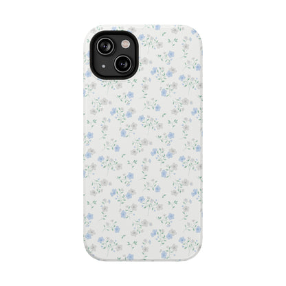 Blue Floral Ditsy iPhone Case