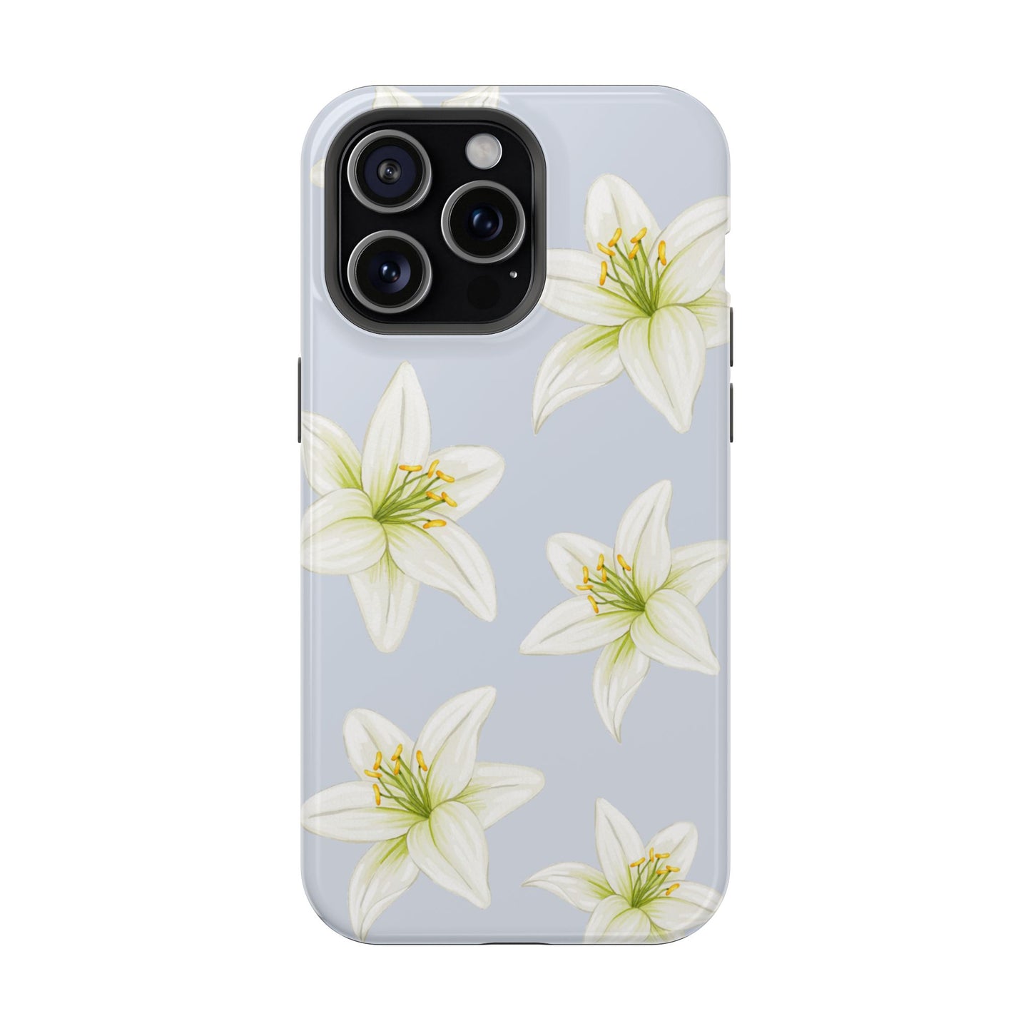 Blue Tiger Lily iPhone Case