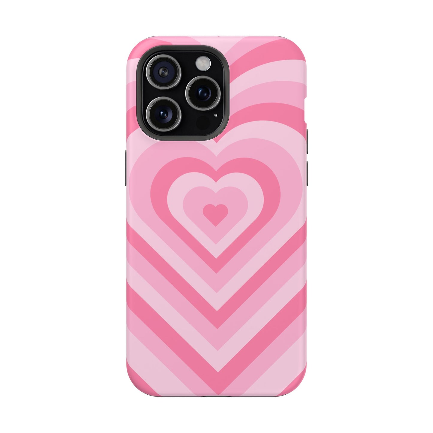 Pink Glowing Hearts iPhone Case