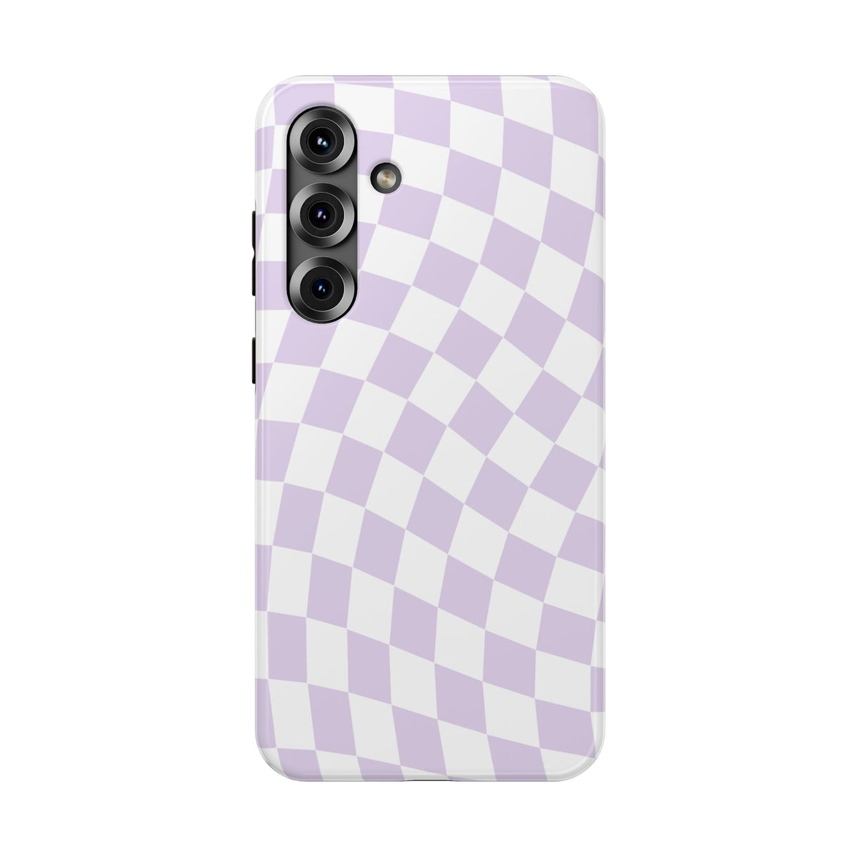 Purple Wavy Checkered Samsung Case
