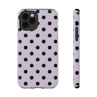 Lilac Polka Dots iPhone Case