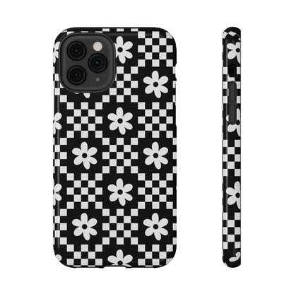 Checkerboard Daisy iPhone Case from Stella Cases