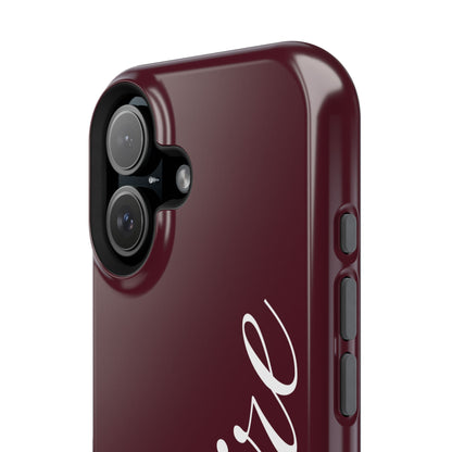 Personalized Burgundy iPhone Case