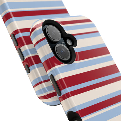 Cherry Soda Stripes iPhone Case