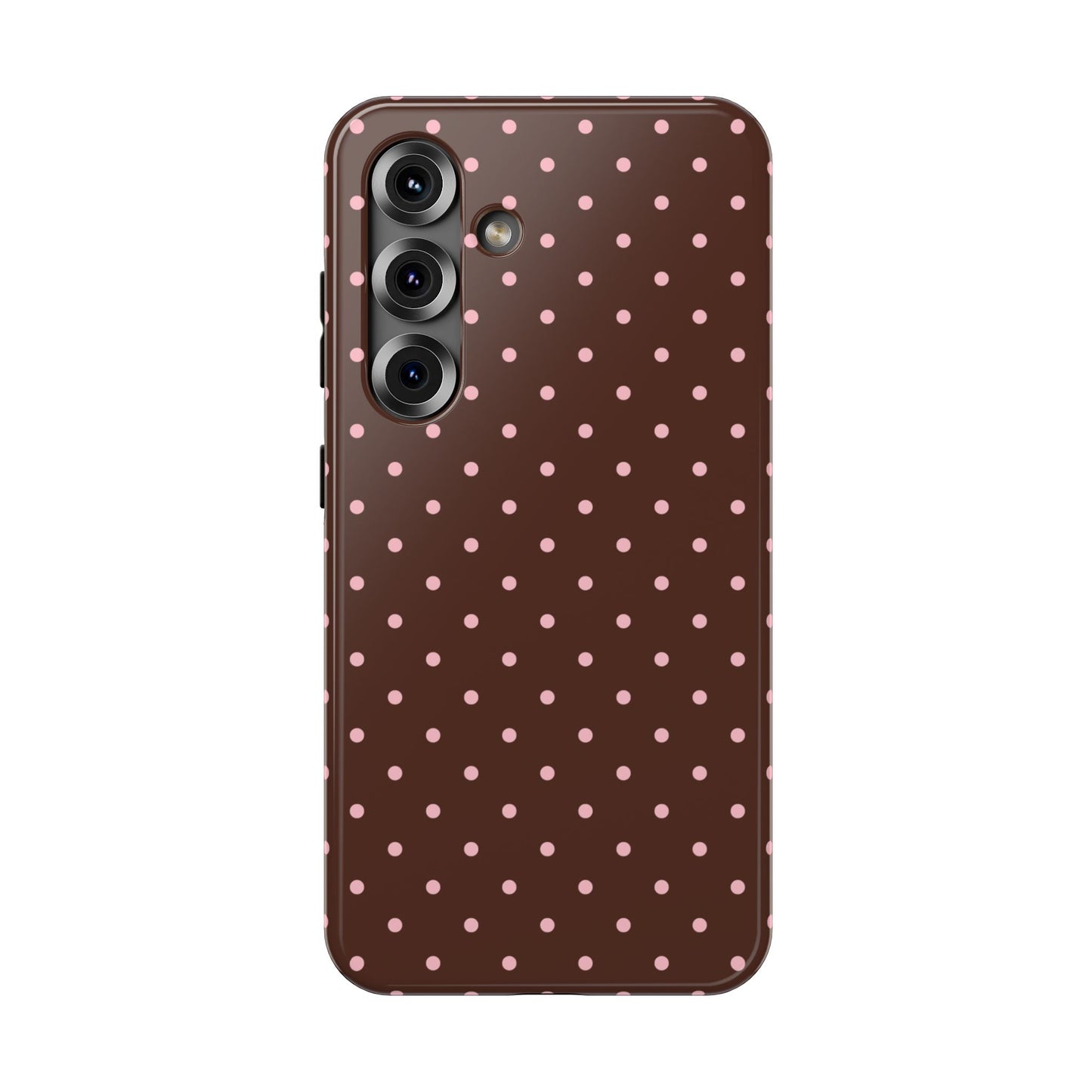Pink Latte Mini Dots Samsung Case