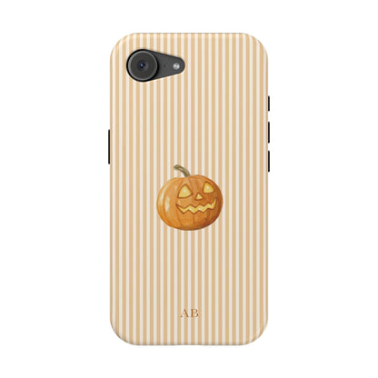 Custom Initials Pumpkin Cutie iPhone Case