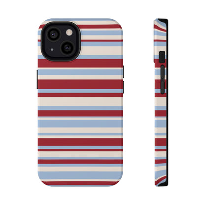 Cherry Soda Stripes iPhone Case