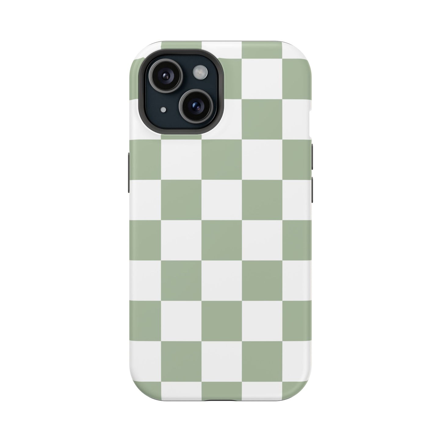 Sage Green Checkered iPhone Case