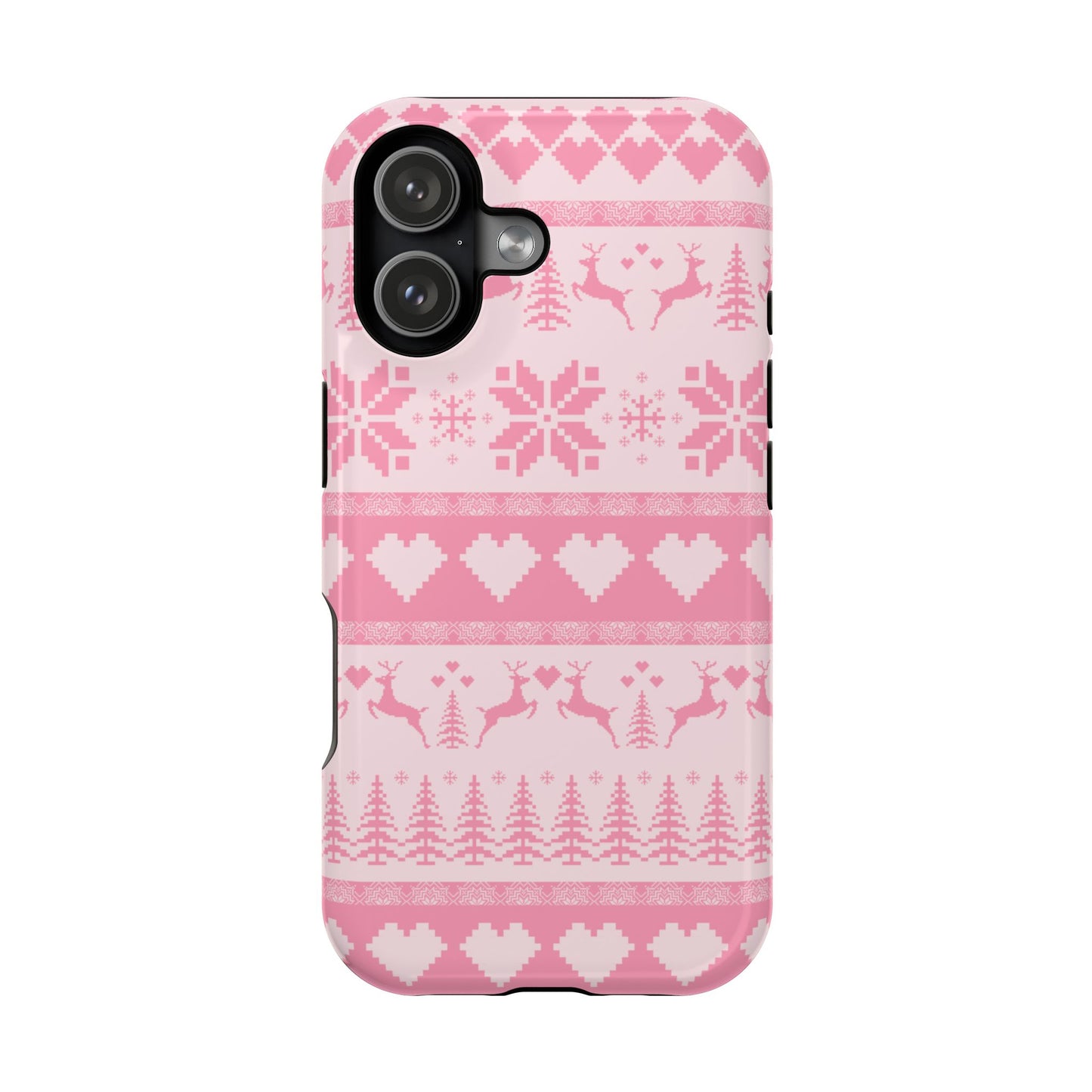 Pink Christmas Sweater iPhone Case