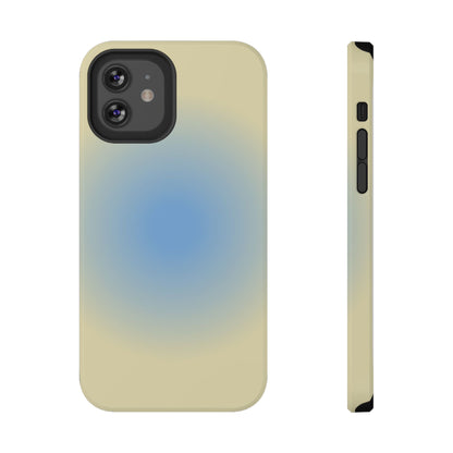 Blue & Yellow Aura iPhone Case