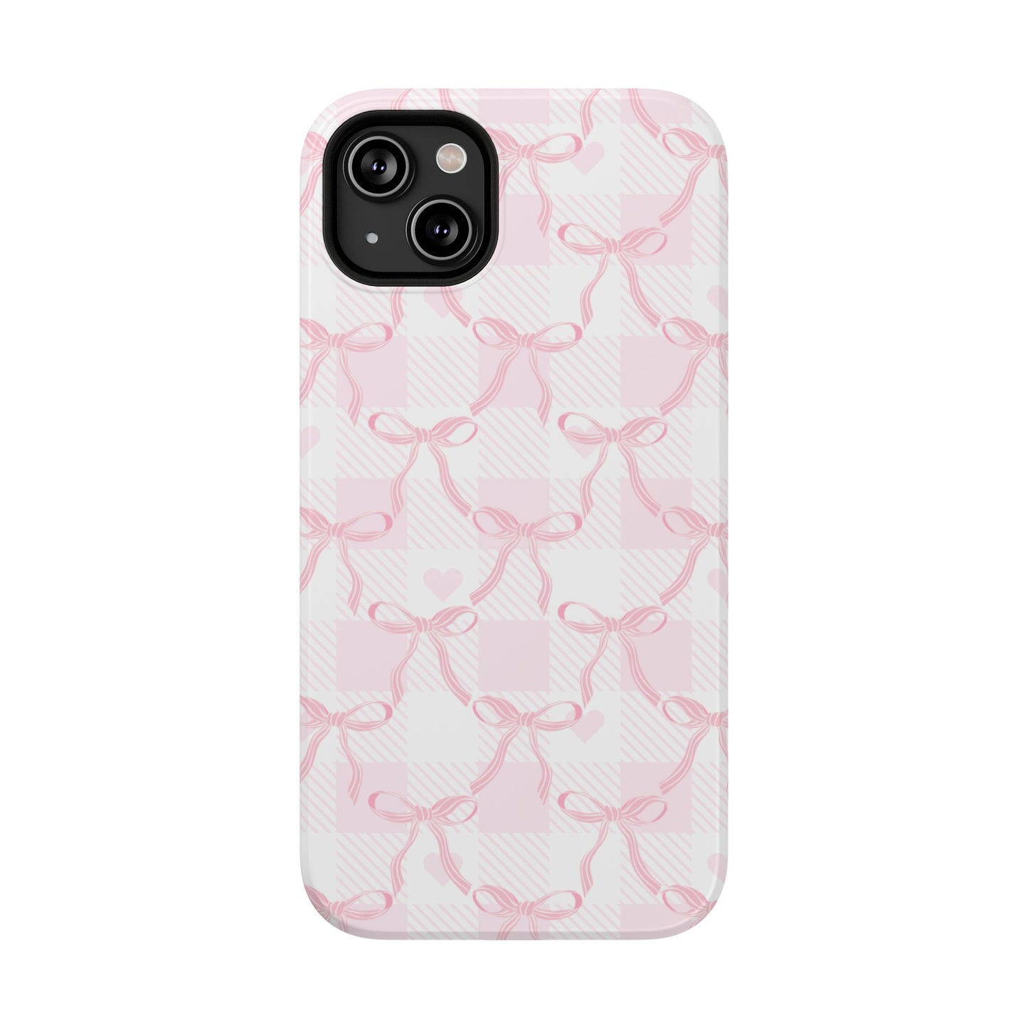 Pink Ribbon Bows iPhone Case