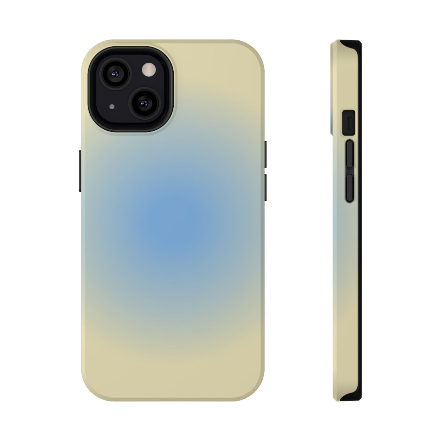 Blue & Yellow Aura iPhone Case